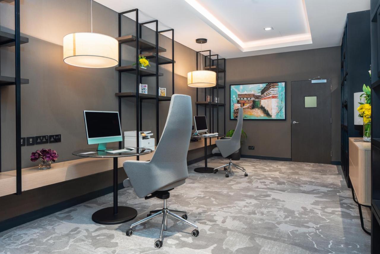 Citadines Abha Aparthotel Bagian luar foto 3D interior rendering of a hotel lobby