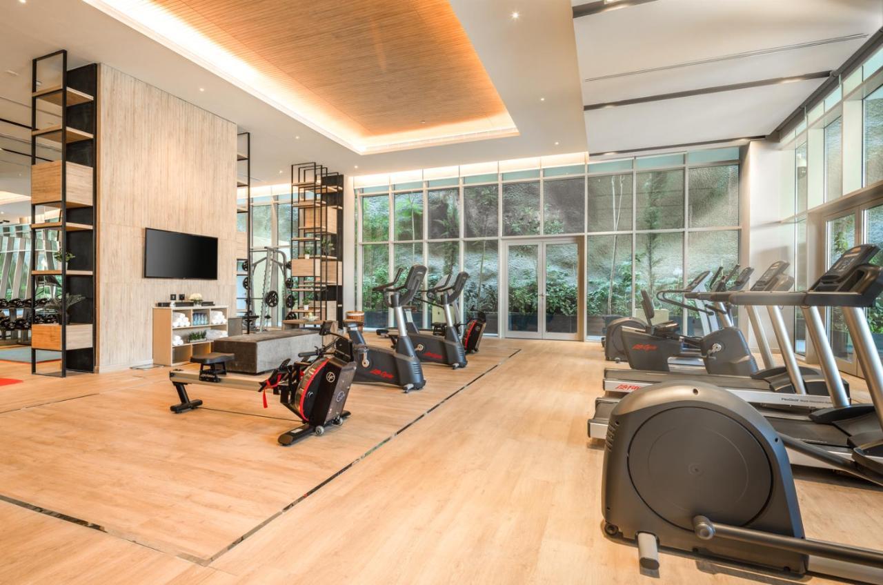 Citadines Abha Aparthotel Bagian luar foto The gym at the hotel